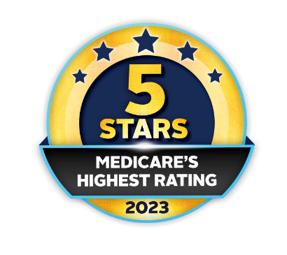 5 Stars Medicare's Hightest Rating 2023